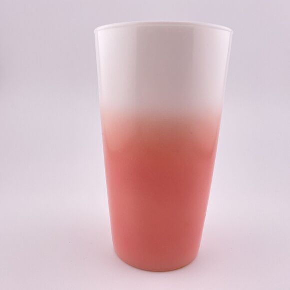 Hazel Atlas Moderntone Platonite Tumblers Glass Ombre Pink Vintage - Picture 6 of 9